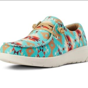 NWT ARIAT Hilo Loafer in Turquoise Saddle Blanket